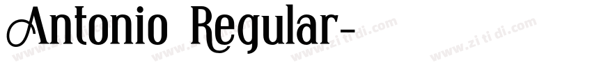 Antonio Regular字体转换